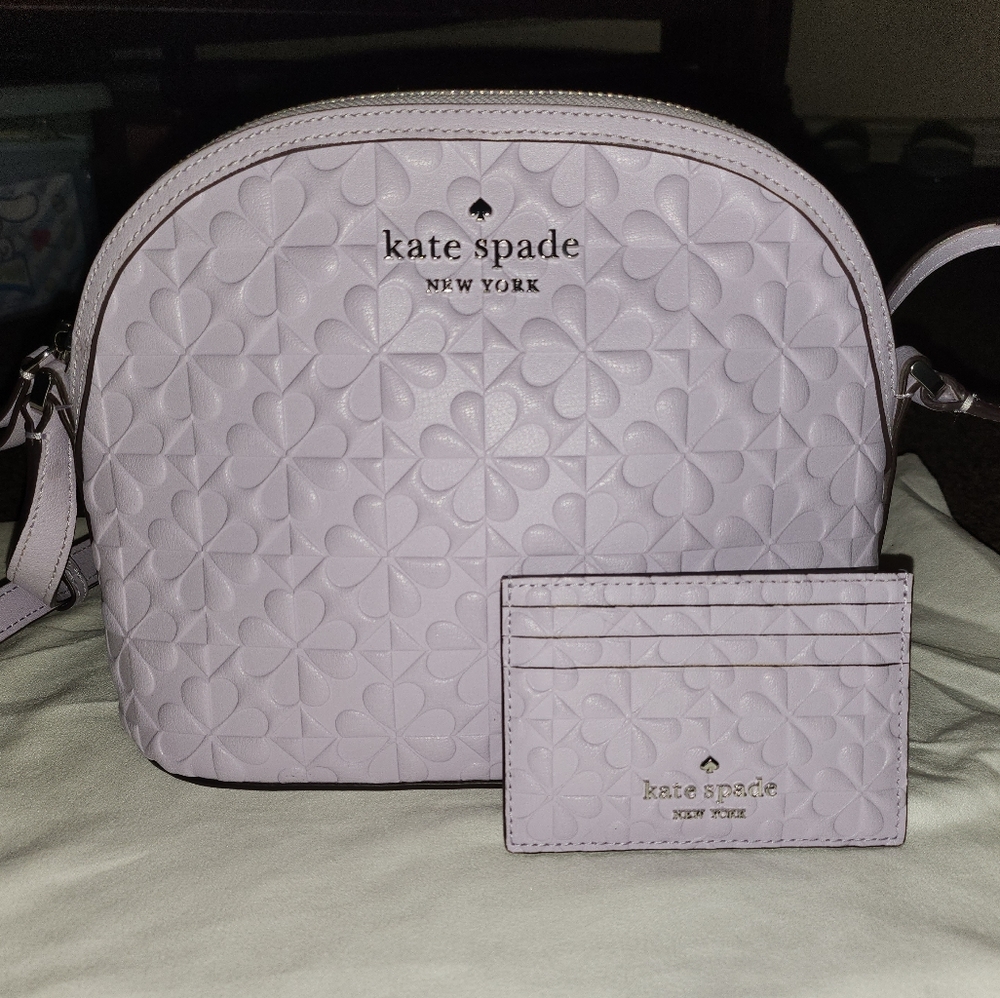 ❤️Kate Spade Hollie Clover Dome Crossbody and Cardholder